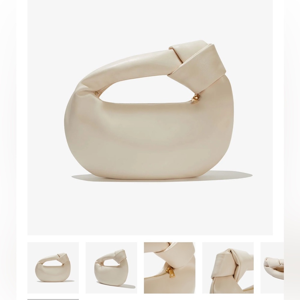 Melie Bianco Alexandra Cream Vegan Top Handle Bag